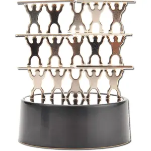Magnetic Desktop Sculpture (Acrobats) | Mini Magnetic Art Decoration for Desktop | Fun Stress Relief Office Gift Ornaments