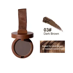 Hairline Powder for Women, Hair Root Touch Up Color Powder for Thinning Areas Bald Spot, Waterproof Sweat Resistant Instant Coverage Hairline Roots Shadow Filler Cover Up, Natural Light Brown 0.14 oz