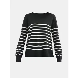 Time and Tru Women's Lightweight Fine Gauge Pullover Sweater – Soft Knit Long Sleeve Top for Work or Casual Wear, Sizes XL–XXL Crewneck Knitwear