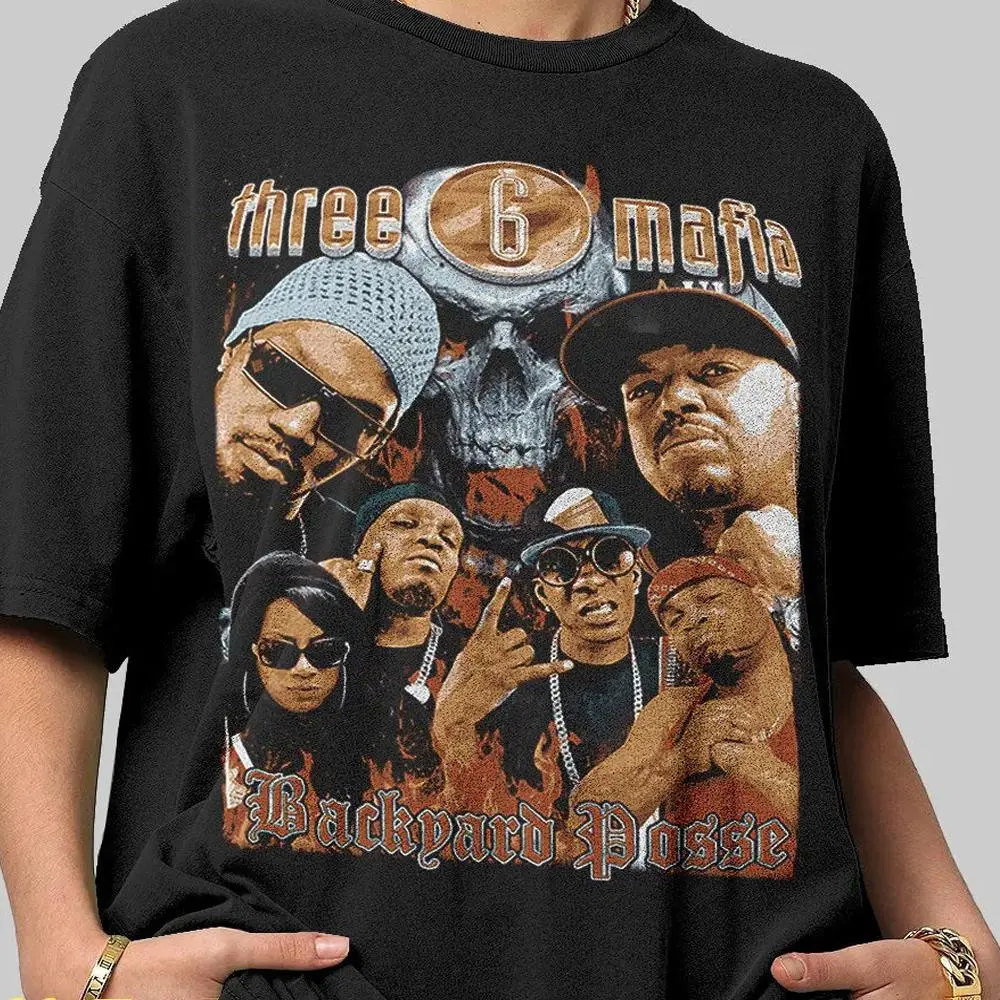 Vintage Live T-shirt - Three 6 Mafia Live by Yo Rep Album Shirts