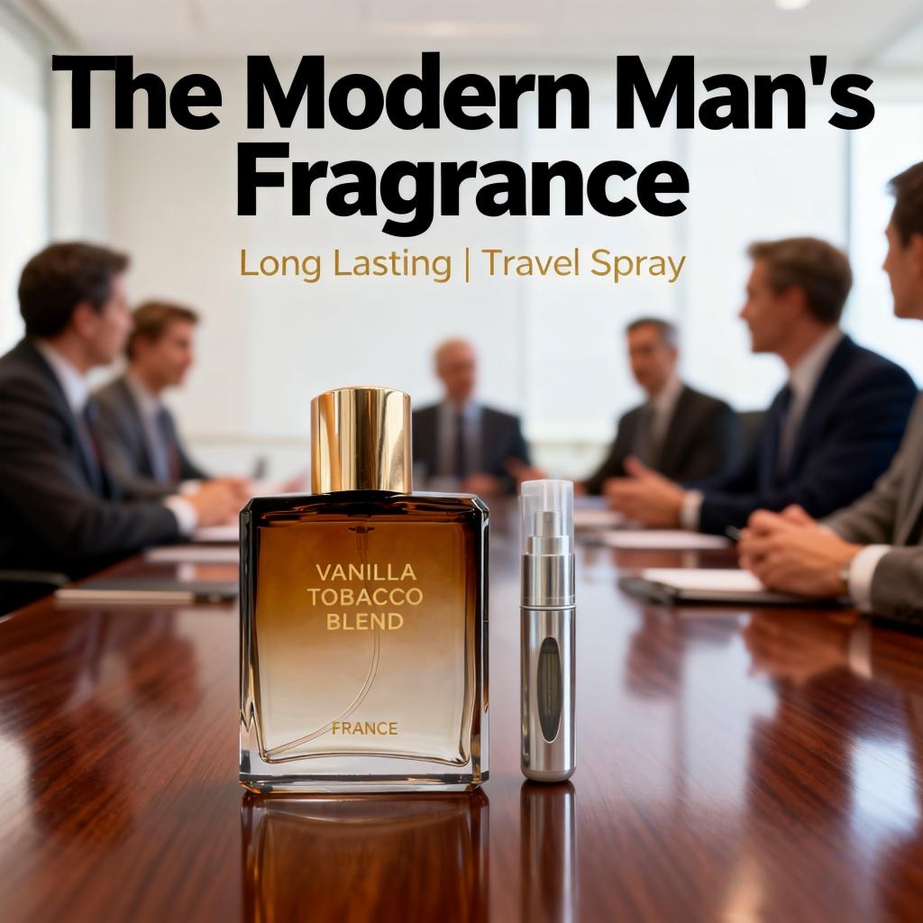 Versatile Men's Eau de Toilette | 3.4 oz of TobaccoVanilla Blend | Your Scent for the Office and Beyond | Travel-Friendly Spray Bottle Included