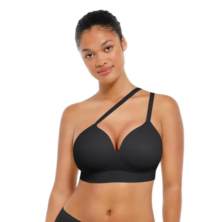 Popilush Wireless Seamless Push-Up V-Neck Bra-LIVE