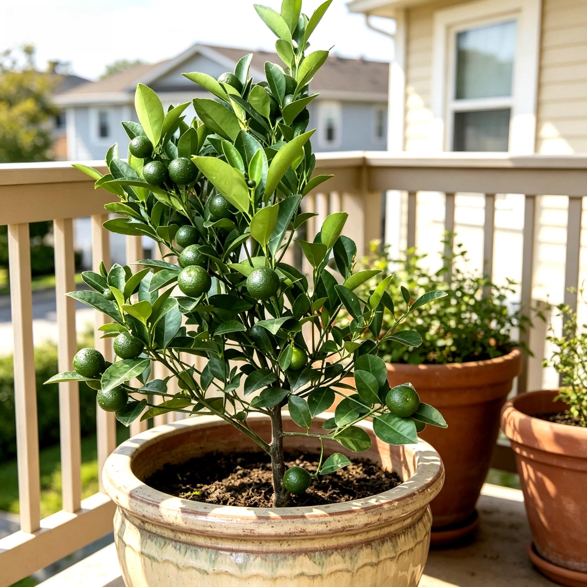 Bare Root Calamondin Sapling, Live Dwarf Citrus × microcarpa, Fragrant Flower & Edible Tiny Lime Fruit, Low Maintenance for Beginner Backyard Gardeners, Patio Potted & Yard Landscape Plant