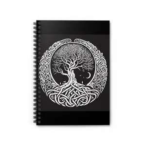 Celtic Tree of Life Notebook | Spiral Journal for Writers, Dreamers, Artists, Gifts for Students, Eco-Friendly Notepad