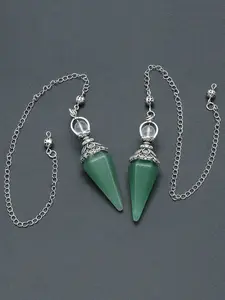 Natural Quartz Pendulum Hexagonal Cone, Gravity Focused Relaxation Pendant, Healing Crystal Ornament, Stress Relief Jewelry