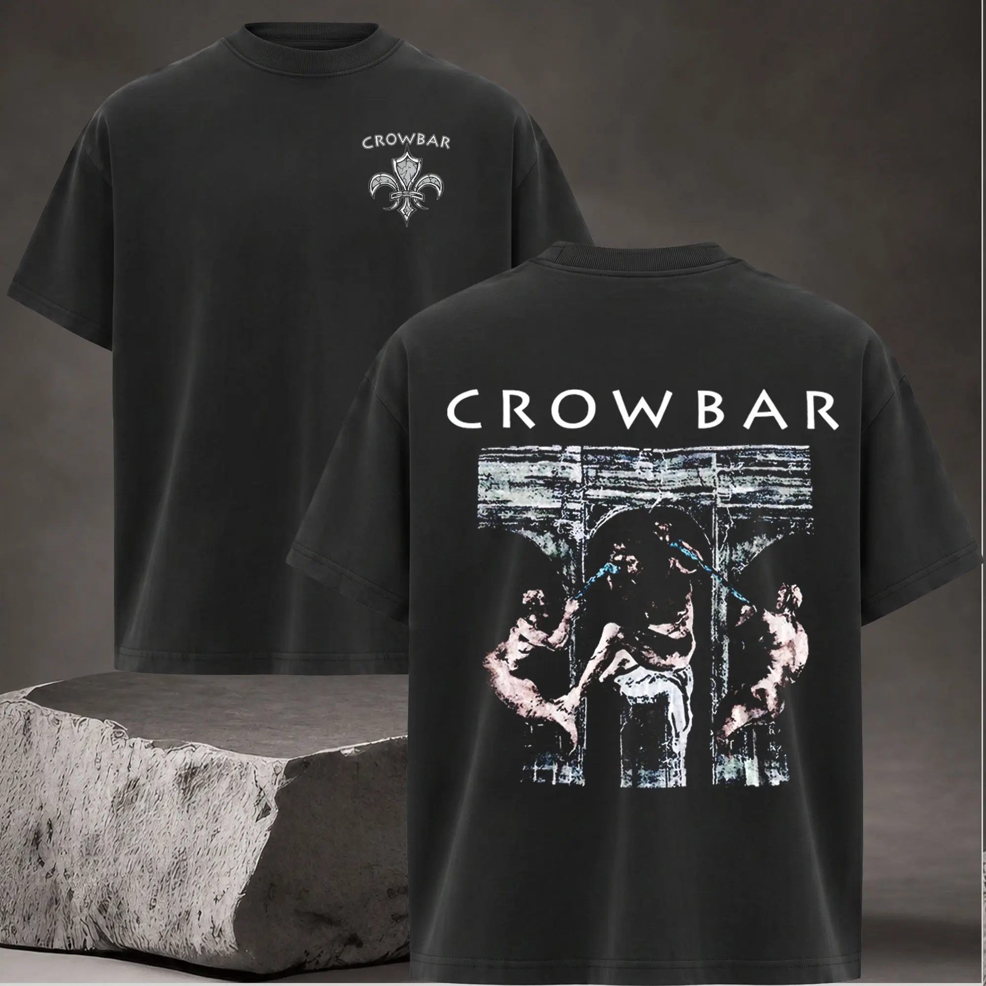 Crowbar Band T-Shirt, Classic Crowbar Shirt . Vintage Sludge Metal Band Tee, Classic Heavy Metal Graphic Shirt, Retro Rock Music Tee, Alternative Metal Fan Gift, Unisex Cotton T-Shirt, Casual Streetwear for Men & Women