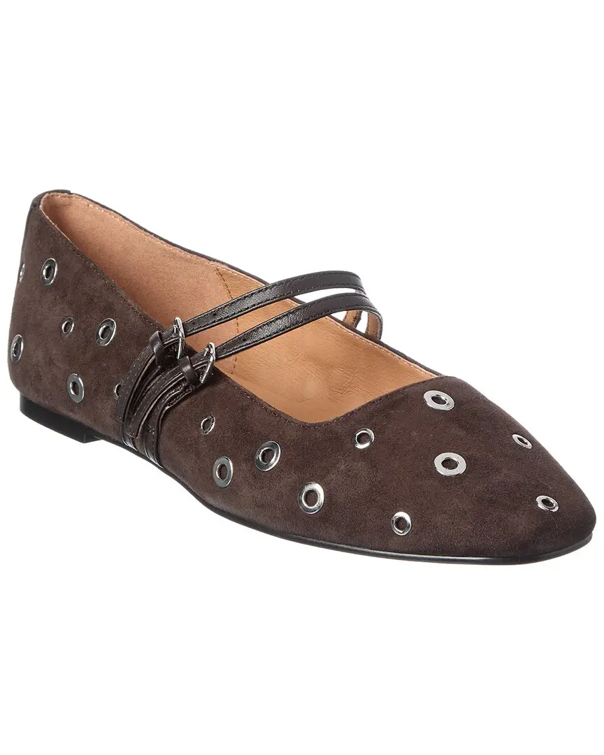Madewell Greta Double Strap Suede Flat