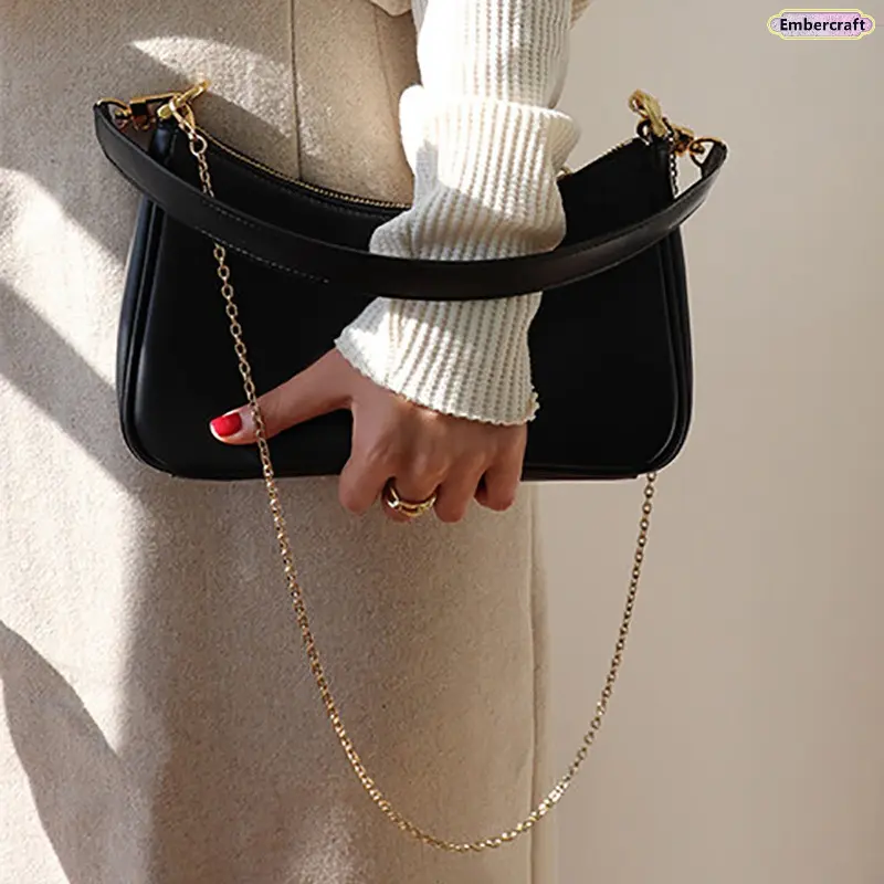 Trendy Y2K Baguette Bag for Women, Underarm Shoulder Purse, Retro Mini Handbag Lightweight Versatile Bag for Daily Wear, Streetwear and Going Out, Everyday Purse