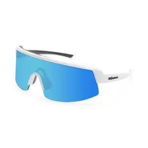 Bomber - Rippa Z87+ Polarized Glossy White/Ice Blue Mirror Sunglasses