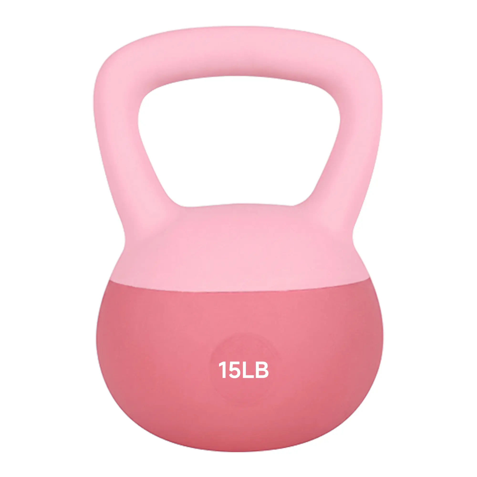 Pink Soft Kettlebell - Strength Workout Equipment with Non-Slip Grip, Cushioned Impact Base for Home Workouts, Safe for Men’s and Women’s Strength Training, Muscle Trainer
