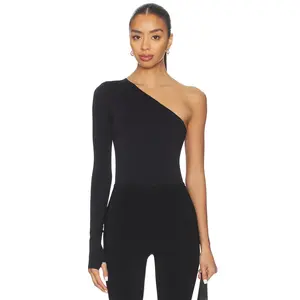 Commando Prima Ballet One Shoulder Bodysuit in Black