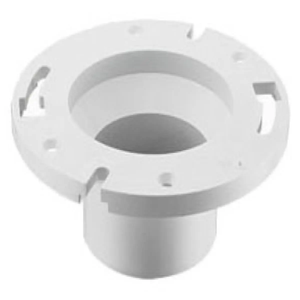 Spears Manufacturing Closet Flange, 4x3 in Reducer Fitting, DWV PVC Plastic for Drain Waste Vent Systems, 4 inches Connection, 140F Max Temp, Lightweight Pvc, Durability, Solvent Weld, Solvent Welded