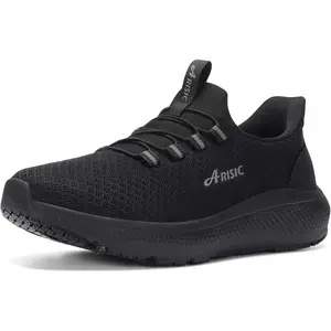 Non Slip Work Shoes for Men Slip on Sneakers Waterproof Restaurant Men Zapatos Trabajo Comfort Kitchen Chef Slip Resistant Food Service Shoes