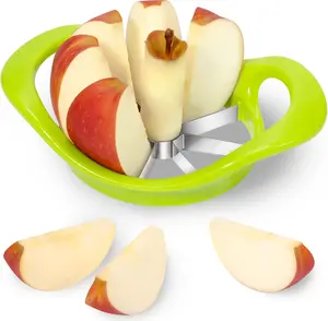 Apple Cutter 8 Slices 8 Blade Slicer & Corer with Stainless Steel Blades Super Sharp Fruit Slicer Easy Clean Kitchen Utensils