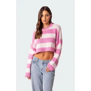 Edikted Women's Ozzy Cropped Knitted Sweater