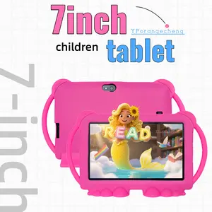 7-inch tablet Android Tablets Android system, high-definition display screen, anti drop shell, educational and entertainment all-in-one machine, IWAWA intelligent application, with parental control function, holiday gift, no adapter, blue/pink