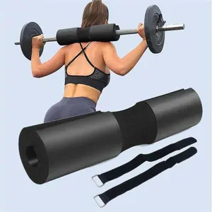 1 Piece Weight Training Barbell Squat Pad, Neck and Shoulder Protector Pad, Thick Foam Pad Heavy Duty Gym Fitness Bar Pad with Fixing Strap for Men and Women Gym Home, Gym Accessories, Home Gym Equipment