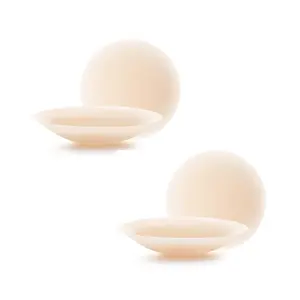 Bra Seamless 2024 Newest Nipple 2 Pairs-Seamless Adhesive Silicone Nipple Pasties for Women Reusable Sticky Breast Petals