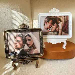 Photo Frame + Stand, Sturdy Frame Design, 7inch Home Display, Birthday Family Commemorative Photo Decoration, 1 Piece