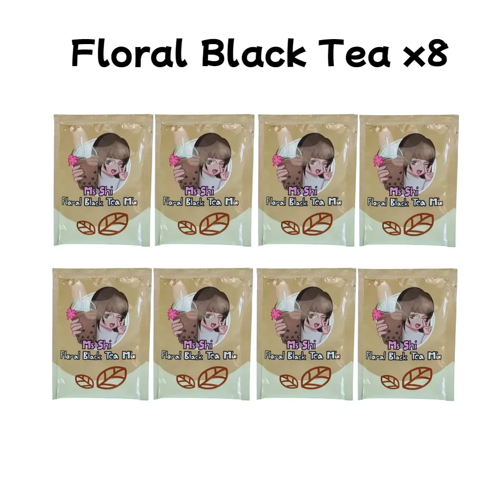 SHE Boba Tea DIY Refill Packs NO CUP (floral black tea, matcha latte, Panna Cotta, instant boba)