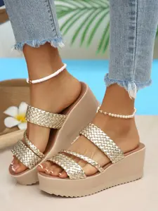 Women's High Heel Platform Sandals, Soft PU Leather Slip-On Shoes, Plain Design, Perfect for Night Out & Party Wear, Higher Platform Sandals