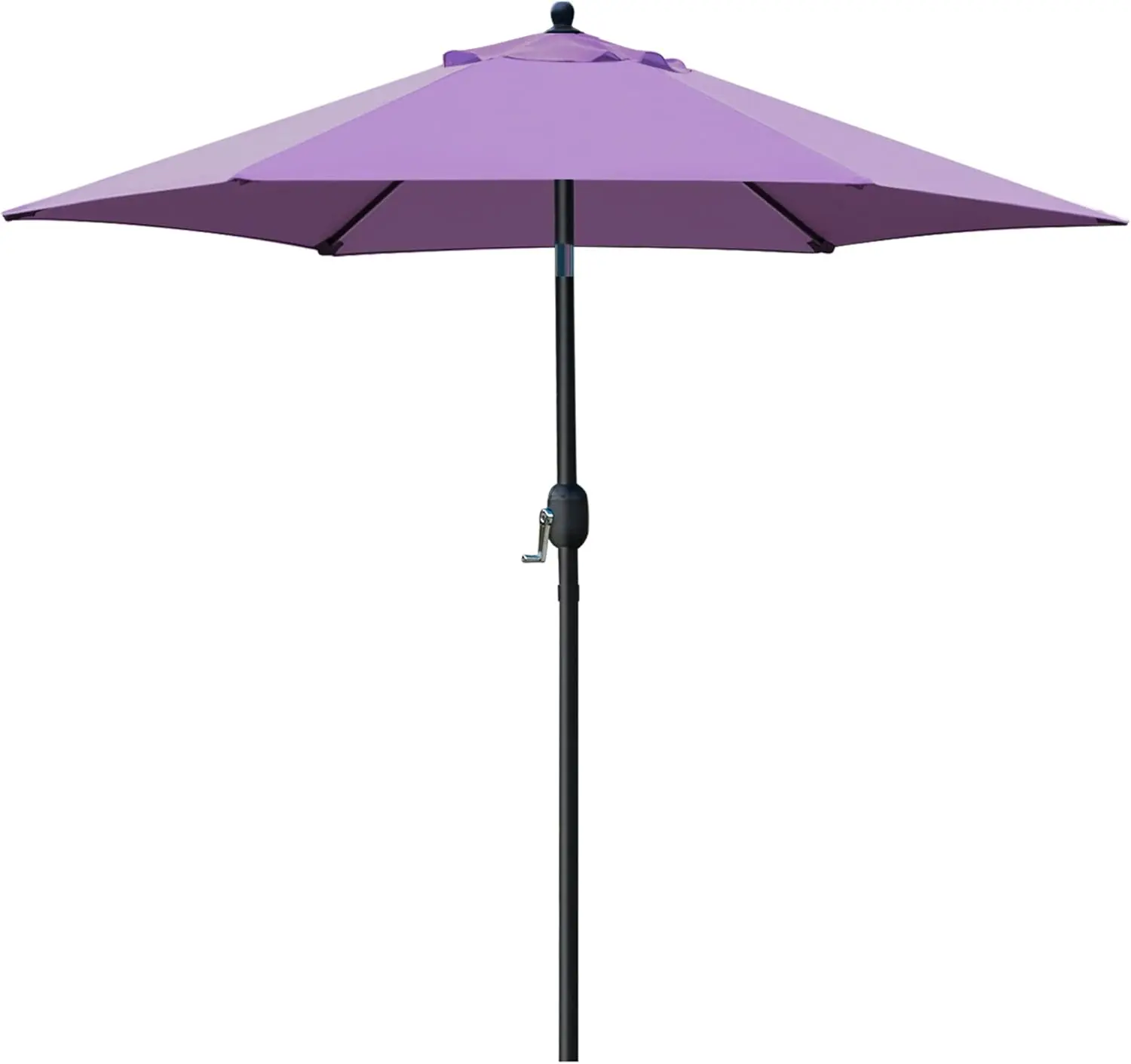 [Deals For You] 7.5' Outdoor Patio Market Umbrella with 6 Ribs, Push Button Tilt-Crank, Adjustable Tilt Canopy, Breathable UV Block Parasol, Easy Setup for Garden, Backyard, Swimming Pool (Without Base) - Outdoor Parasols, Canopies & Shade