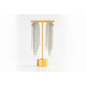 Silver Chain & Diamond Kite Dangles