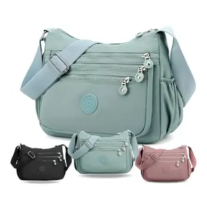 Nylon Fabric Crossbody Bag Anti-Theft Women's Shoulder Bag Multi-Layer Pocket Wallet Perfect for Mother's Day & Valentine's Day Gifts