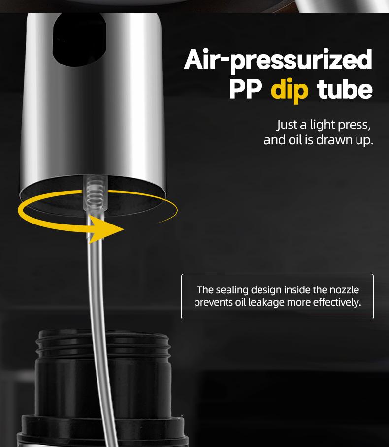 Spray oil pot, atomizing spray bottle, press-dispensing quantitative sprayer, blending/adjustment bottle, kitchen oil control bottle