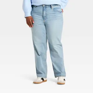 Women's Highest-Rise Vintage Straight Jeans - Universal Thread Vintage Light Wash 22