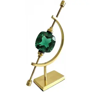 Coin Display Stand 6 Inches Brass Caliper Style Mineral Display Stand For Minerals Ornaments Gems Shells Coins Spheres Artifacts