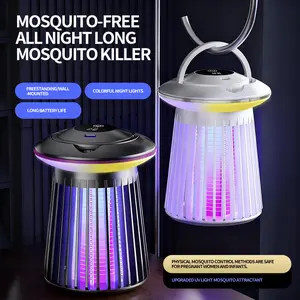 UV Light Mosquito Trap Lamp for Indoor Use, Portable Night Light with Quiet Operation