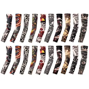 10-24PCS Tattoo Arm Sleeves Kit,Women Men Cooling Arm Sleeves,UV Protection for Outdoor Adventures & Festival Celebrations