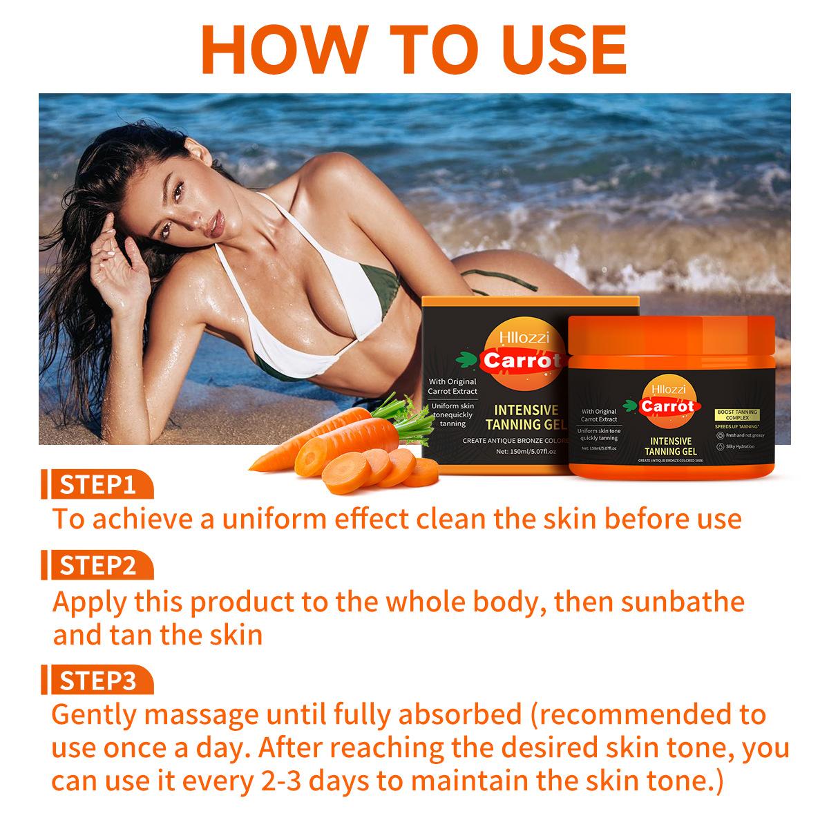 Tanning Gel – 5.07oz Fast Tan Accelerator for Outdoor Use | Moisturizing, Smooth Finish, Water-Resistant Body Care Radiant Moisturizer