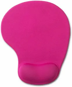 Ergonomic Gel Wrist Rest Mouse Pad - Silicone Special-Textured Surface, Non-Slip Rubber Base Desktop Accessory for Office/Gamer, Compatible with Laptop, Computer (06RoseRed)