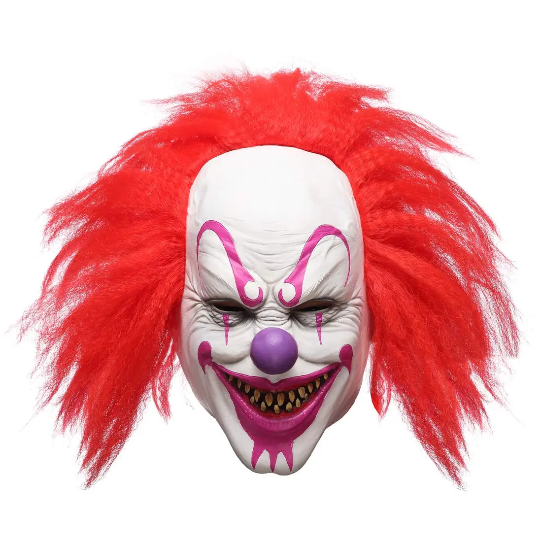 Scary Evil Killer Joker Clown Latex Mask Halloween Horror Cosplay Costume Propa