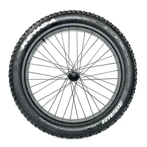 Fat Bike Front Wheel 26x4.0 Bolt On High Intensity Alloy Aluminum Rim with 98mm Tyre Width & 13G Stainless Steel Spokes for Disc Brake