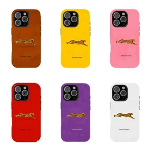 Cheetah "The World Is Yours" Phone Case Burgundy Tough Phone Case, elegan, dak feminine Sutable for iPhone 17 16 15 14 13 12 11 Pro Max Plus | Dark Mob Wife Aesthetic | Baddie Animal Print Core | Ultra Rugged Hard Shell
