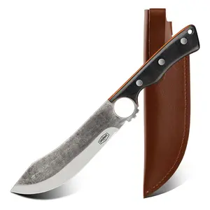Lifespace 5.3" Forged Small Butcher Knife with Sheath, High-Carbon Steel Blade for Meat Preparation