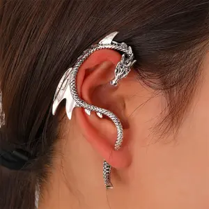 Titanium Steel Dark Dragon Earrings Unique Personalized Earrings Punk Hip-Hop Style Earrings Easter Funny Earring Gifts