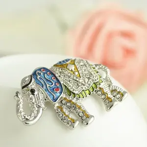 Dripping Elephant Pin Brooch, Alloy Material, Animal Lapel Pin, Unisex Accessory, Versatile Fashion Jewelry