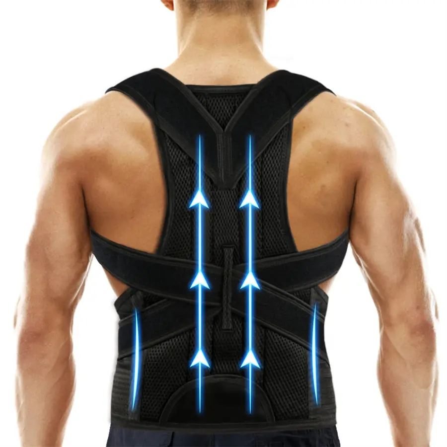 Women's Adjustable Breathable Back Brace Posture Corrector - Adult Arch Support for Waist, Back, Shoulder Pain Relief, Healthcare Posture Improvement