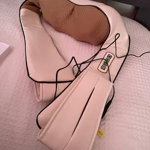 Product Review of Shiatsu Neck and Back Massager with Soothing Heat, Ergonomic 8 Deep-Kneading Massage Nodes with Heat Electric Shiatsu Back Massager for Neck Shoulder & Body Muscle Relief Portable 12V DC Power Supply - Black from G**p