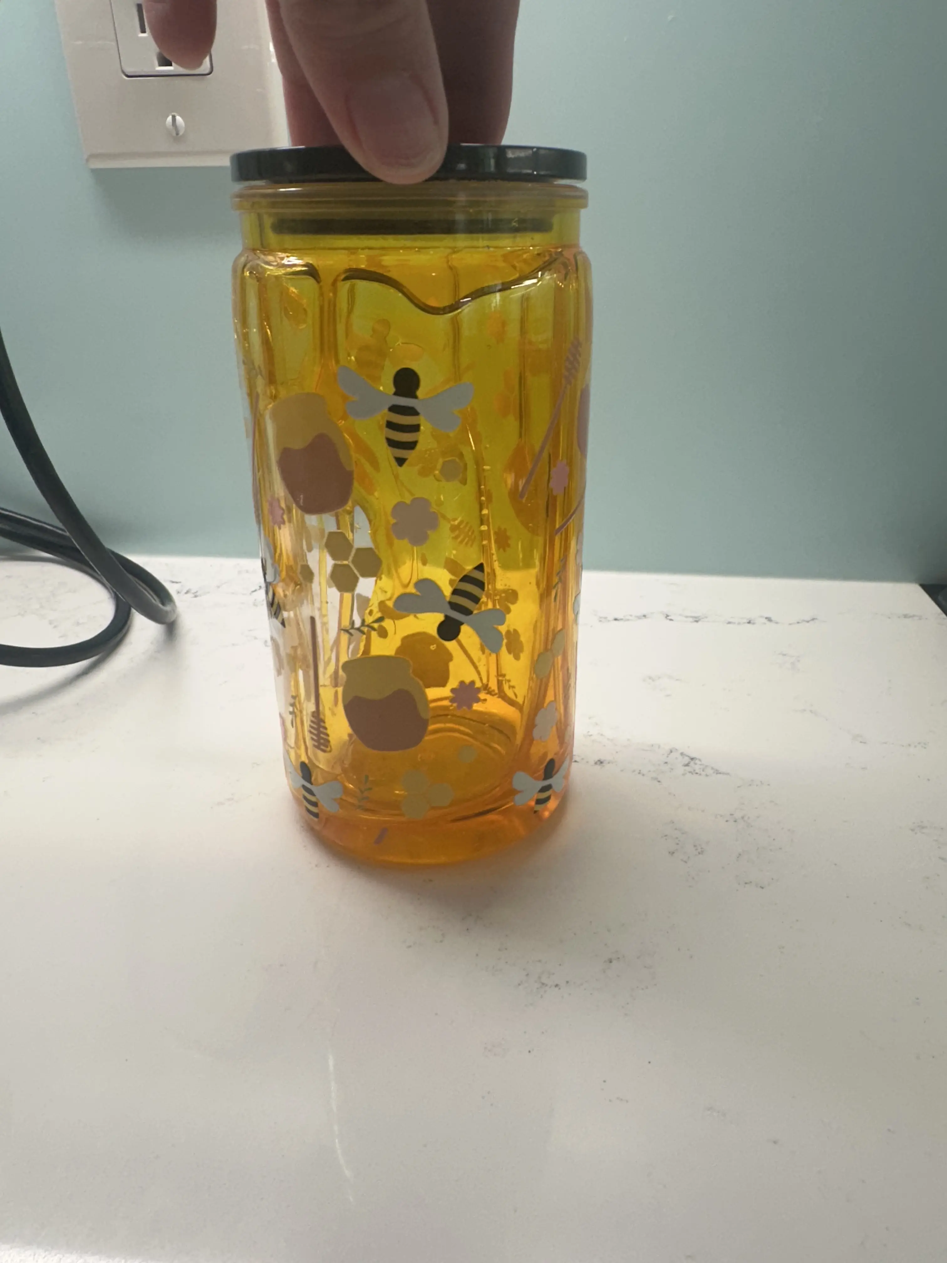 Honey Drip Bee Acrylic Tumbler