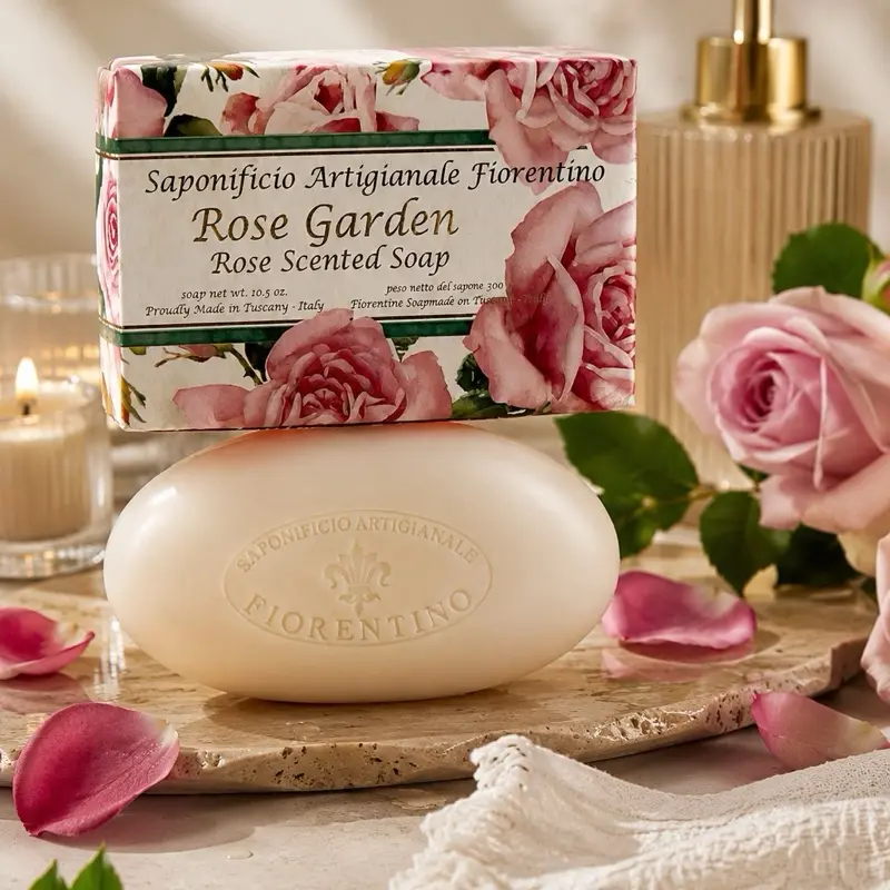 Rose Soap Scent Bar Soap - Natural Fragranced Cleansing Bar for Daily Body Wash