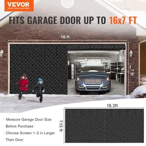 fathersdaygift  VEVOR Garage Door Screen for Winter, 9x7FT, Garage Door Insulation Kit, Magnetic Thermal Insulated Door Curtain with 300D Oxford Fabric Heavy Duty Weighted Bottom, Easy Assembly for Garage DoorVEVOR Super Brand Day