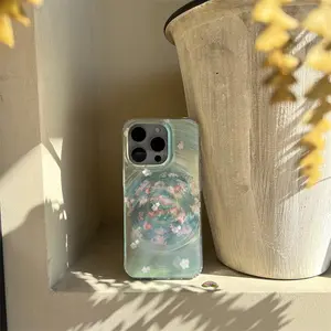 IPhone 13/16/17 Pro Max | Wave Lotus | Retro Fashion | Protection | Best Friend Gift | Cover | Casing | Protector | Suitable for iPhone 11 12 13 14 15 16 17 Pro Max