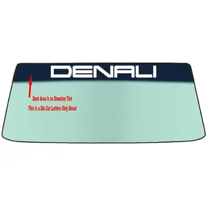Fits A GMC DENALI Vehicle Custom Windshield Banner Graphic Die Cut Decal - Vinyl Application Tool Included