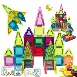 Mini Magnetic Tiles, Magnetic Building Set, 25pcs/40pcs Magnetic Building Blocks with Iron Box, Stem Travel Toy for Kids Aged 3+, Unisex Educational Gift