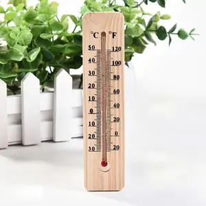 Accurate Indoor Thermometer, Battery-Free Design, Vintage Style, Easy Wall-Mounted Installation, Adds Natural Charm to Your Home